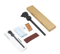 Bass Guitar Bow, Guitar Bow Kit, Plucking String Tool with Rosin Sandpaper Cloth, Polyamide Build for Beginners Professionals Performance Music Enthusiast Use, 7.67x1.85 Inch Black