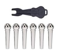 Bass Guitar Bridge Pegs Stringed Instruments String Nails Remover Acoustic Pins & Puller Set Easy To Use Pins Accessories Bass Pegs
