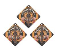 Bass Guitar Car Air Freshener, 3 Pcs Rhombus Hanging Air Freshener Cards, Long Lasting Fragrance Scented Cards for Car, Home, Office Gray-style
