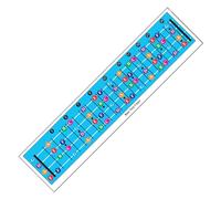 Bass Guitar Fretboard Note Chart Learns Play Guitar Bass Music Bass Fretboard Note Chart Illustrated Poster Bass Fretboard Note Chart