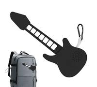 Bass Guitar Keyring, Realistic Silicone Ornaments, Musical Instrument Backpack Keyring, for Backpacks and Handbags, Suitcase, Travel, Party, Office, School, Club, Christmas, Men, Women,