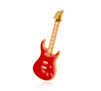 Bass Guitar Lapel Pin for Bassist Husband Dad Uncle Bass Guitar Brooch Pin for Suit Decorative Bass Guitar Tie Clip for Musician Accessories for Concert Music Lapel Pin for Men Bassist