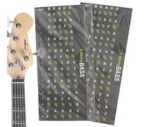 Bass Guitar Note Stickers Easy To Read No Glue Left