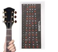 Bass Guitar Note Stickers Easy To Read No Glue Left Learning Notes