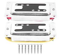 Bass Guitar Pickup, 8 Magnetic Column, 12K Resistance, Silver - High Output Tone, Alnico5 Magnet Design, Ideal for 4 - String Electric Bass (Mini 6-column LP pickup)