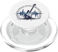 Bass Guitar Sound Wave Bassist Electric Bass Rock Music PopSockets PopGrip for MagSafe