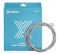 Bass Guitar Strings 4 Strings Guitar Accessories Bass Instrument Accessories Bass Strings Guitar Replacement Set Nickel Alloy Wound Plated Steel with Coating 1Pack (4-String,45-105)