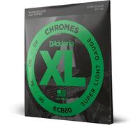Bass Guitar Strings D'Addario ECB80 Long Scale Chromes Flatwound 40-95