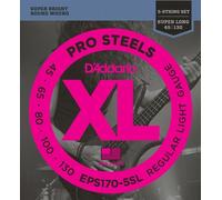 Bass Guitar Strings D'Addario EPS170-5SL ProSteels 45-130 Super Long 5-String