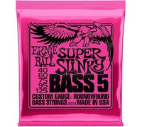Bass Guitar Strings Ernie Ball 2824 Super Slinky 5 String 40 -125