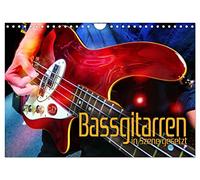 Bass guitars set in scene UK-Version (Wall Calendar 2026 DIN A4 Landscape), CALVENDO 12 Month Wall Calendar