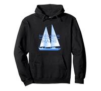 Bass Harbor Maine Coastal Nautical Sailing Sailor Pullover Hoodie