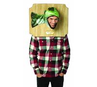 Bass Head Fish Trophy Costume Mens