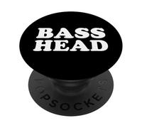 Bass Head Headbanger EDM Rave Costume Festival Dance Music PopSockets Adhesive PopGrip