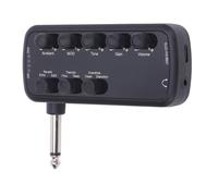 Bass Headphone Amplifier, Seamless Support Portable Pocket Bass Headphone Amp, Multi Effects Clean Overdrive Distortion Echo Reverb Chorus Tremolo Deep Bass Headphone Amp