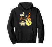 Bass Is The Bacon Of Music Bass Players Musical Instrument Pullover Hoodie
