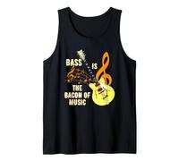 Bass Is The Bacon Of Music Bass Players Musical Instrument Tank Top