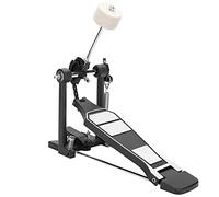 Bass Kick Drum Pedal for Electronic Drum Kit, Heavy Duty Single Drum Foot Pedal Beater with Quad Sided Beater Chain Drive Kick Drum Practice Pedal, for Single Jazz Drum Performance