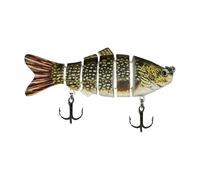 Bass Lures | Hooks with 6 Segments Design | Hard and Shallow Lures 10x3.5x1cm Heavy Duty Anti Escape Hook for Men Beginner Lovers TR