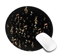 Bass Music Note Mouse Pad Desk Pad Mouse Mat Non-Slip Rubber Base Mousepad for Computer Pc Office Work