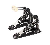 Bass Pedal Direct Drive Drum Kick Pedals with Chain Spring Lock Anti-Skid Grille Adjustable Connecting Rods Hammers and Wrench for Percussion Instruments