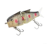 Bass Perch Pike Swimming Bait Jointed Fishing Lure with Two Section Body Designed to Mimic Natural Prey and Improve Catch Success (C)