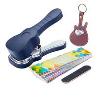 Bass Pick Drill - Robust Drill Set for Making Individual Plates, Creative Accessory Set for Stringed Instruments, Special Gift for Guitar Lovers, House Hobby Music Lessons