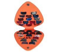 Bass Pick Holder, Guitar Pick Storage | Acoustic Guitar Pick Storage Clip - PU Leather Guitar Pick Bag, Portable Guitar Accessories Bag, Brown, Consulte la descripción, See description