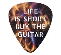 Bass Picks, Guitar Accessories, Hollow Out Words Guitar Plectrums for Bass Electric Guitars, Ukulele Pick for Guitar Players