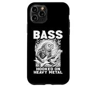 Bass Player Bassist Funny Fish Hooked On Heavy Metal Music Case for iPhone 11 Pro