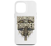 Bass Player Bringing The Thunder Bassist Rock Band Musician Case for iPhone 13 Pro Max