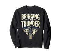 Bass Player Bringing The Thunder Bassist Rock Band Musician Sweatshirt