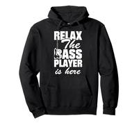 Bass Player Is Here Funny Groove Pullover Hoodie
