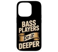 Bass Players Do It Deeper Funny Bassist Joke Case for iPhone 14 Pro