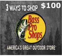Bass Pro Shops $100 Gift Card US