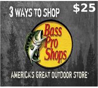 Bass Pro Shops $25 Gift Card US