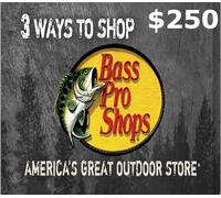 Bass Pro Shops $250 Gift Card US