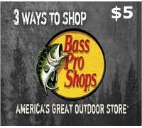 Bass Pro Shops $5 Gift Card US