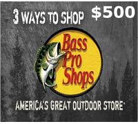 Bass Pro Shops $500 Gift Card US