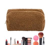 Bass The Cinematto Nation Hairy Make Up Bag, Toilet Bag Home Storage For Great Capacities - Owners of Comfortable Protective Cosmetic Tools for Mother, F, coffee, see description, See description