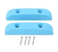 Bass Thumb Rest, Metal Guitar Finger Rest for Performers Bands, 2Pcs Fatigue Relieving Thumb Rest with Installation Screws, Sturdy and Durable Accessory for Electric Bass Guitar (Blue)