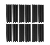 Bass Traps, 12 PCS 30 * 7.5 * 7.5cm Foam Panels Acoustic Foam Panels Acoustic With High Density Sound Insulation Fire Retardant for Home Studio Theater