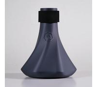 Bass Trombone Practice Mute - QooMute with 3-in-1 Capsule System (Silencer, Blowing, Tone) - BRASS DESIGN (Midnight - Gray)