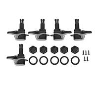Bass Tuners Set, Zinc Alloy String Knob 5 String Alloy Enclosed Winding Musical Instrument Accessories Winding Instrument Upgrade Accessories (Black)