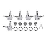 Bass Tuners Set, Zinc Alloy String Knob 5 String Alloy Enclosed Winding Musical Instrument Accessories Winding Instrument Upgrade Accessories (Silver)