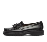 Bass Weejuns Men's Layton II 90s Kiltie Loafer Black Leather UK 9.5