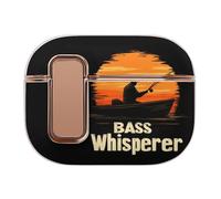 Bass Whisperer Sunset Compatible with Airpod Pro 1/2 Case PC Scratch-Resistant Drop-Proof Protective Cover with Secure Buckle