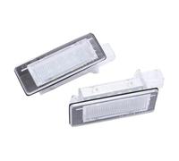 Bassadoro 2 Pieces LED License Plate Light Tag Lamp Assembly Replacement for Scenic MK2, Plug and Play, 18 LED Chips, 3.58x1.26inch