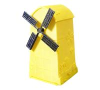 Bassadoro Fish Tank Windmill Accessories Decorative Performance Practical Multipurpose Durability Professional- Yellow