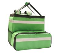 Bassadoro Insulated Food Delivery Backpack Large Portable Pizza Warmer Catering Bag Expandable 15.75x14.57x9.84-15.75inch for Takeout Camping